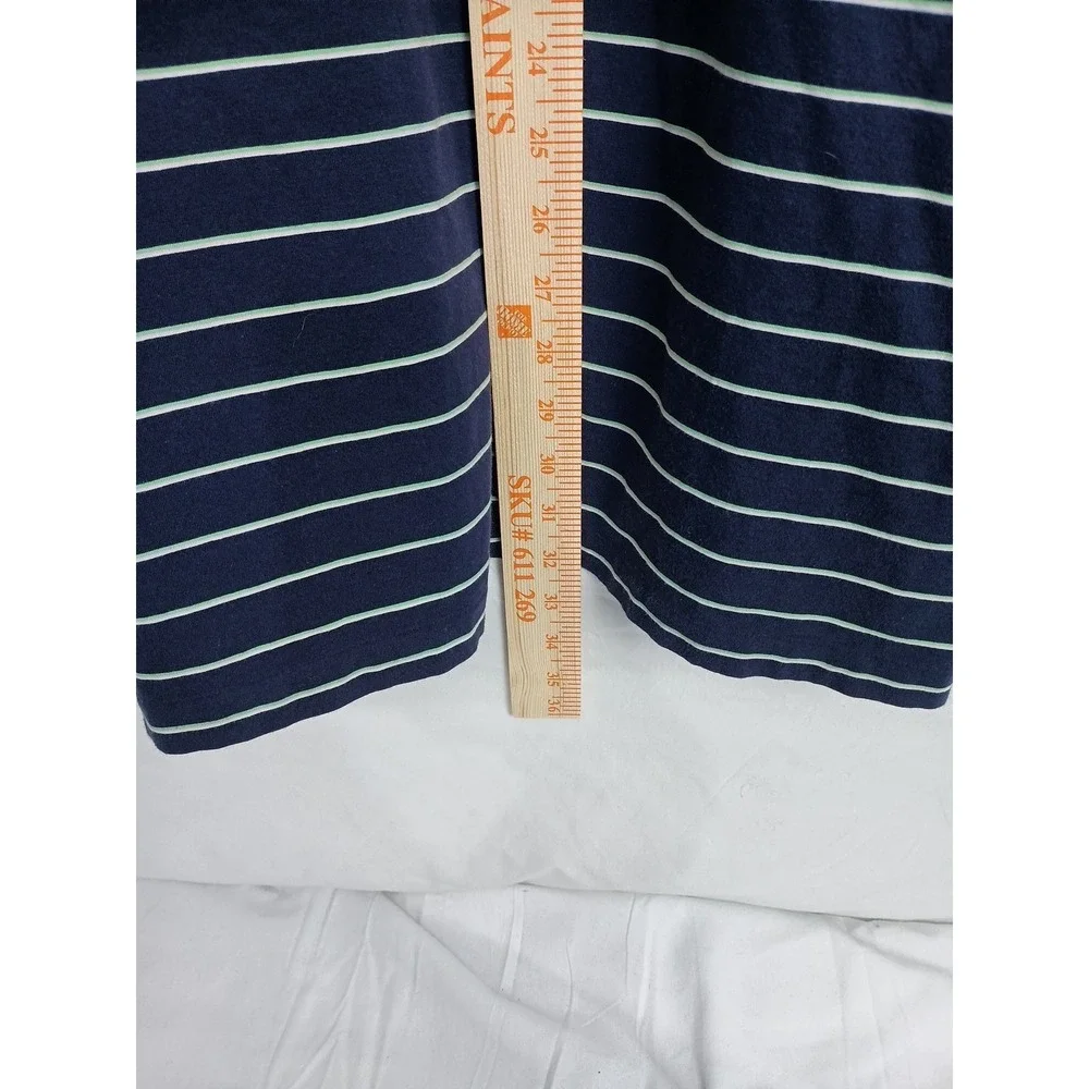Polo Ralph Lauren Striped Blue Short Sleeve Stretch Lisle Shirt Golf Old Money